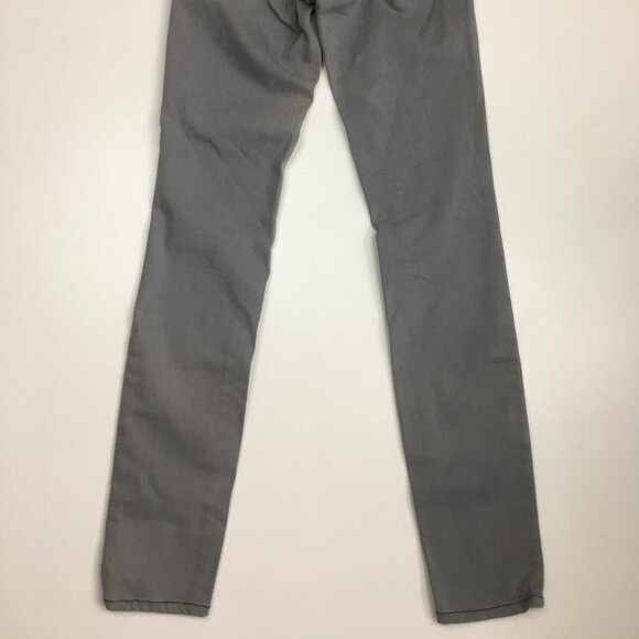 FRAME Denim Gray Westgate 5 Pocket Logo Hardware Le Skinny De Jeanne Crop Jeans - Picture 12 of 16